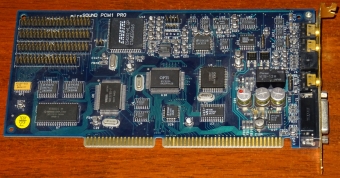miroSound PCM1 Pro Yamaha OPL4 FM+ Wavetable 2MB ROM, Roland MPU-401, OPTi 929, CD-ROM Ports, ISA Soundkarte, Germany 1994